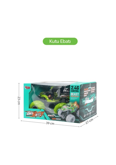Şarjlı 2.4g Işıklı Buharlı Off-road Kamyon Yeşil Rq3049