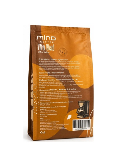 Mind Coffee Filtre Kahve Filter Blend 1000 Gr Filtre Kahve Makinesi