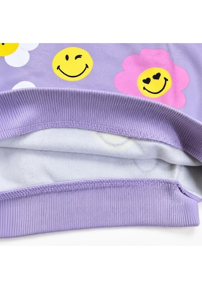 Sea Bubbles Smile Kız Çocuk Taytlı Takım Lila