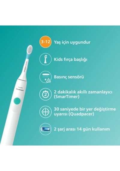 Çocuklar İçin Şarjlı Diş Fırçası - Kişiselleştirilebilir Temizlik