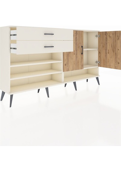 Arges Konsol 4 Raflı 2 Çekmeceli 2 Kapaklı 176x30x99 Aytaşı-çam/a Aytaşı-çam/aytaşı Arges Konsol 4 Raflı 2 Çekmeceli 2 Kapaklı 176x30x99 Aytaşı-çam/a Aytaşı-çam/aytaşı