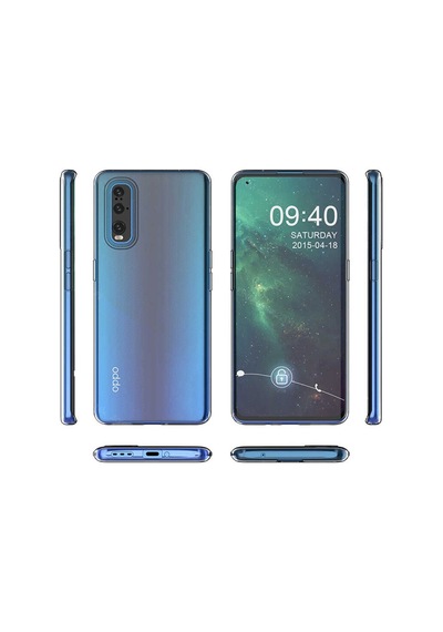 Oppo Reno 3 Pro 5G Kılıf Zore Şeffaf Ince Ve Esnek Süper Silikon Renksiz