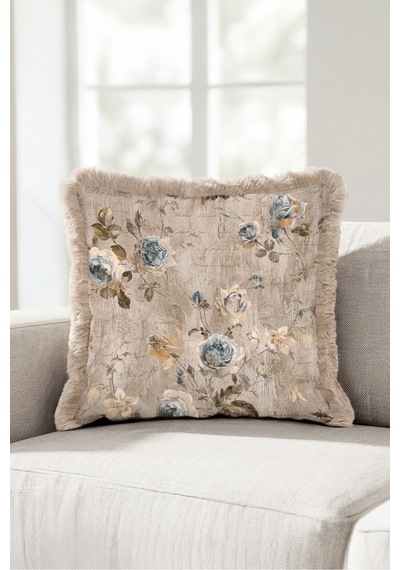 Vintage Çiçek Kadife Saçaklı Yastık Kılıfı-romantik Floral Country Mavi Krem Püsküllü Kırlent Kılıfı Gizli Rota Lime Vintage Çiçek Kadife Saçaklı Yastık Kılıfı-romantik Floral Country Mavi Krem Püsküllü Kırlent Kılıfı Gizli Rota Lime