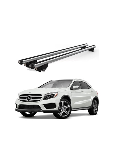 Kanca Mercedes Gla 2014 Ve Sonrası Uyumlu Gri Kilitli Ara Atkı 120cm Port Bagaj Tavan Barı