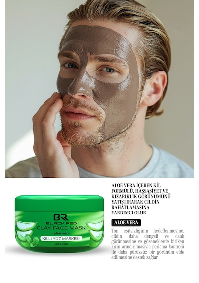 Kil Maskesi Yüz Maskesi Aloe Vera İçerikli Killi Yüz Maskesi - 400g Yüzmask
