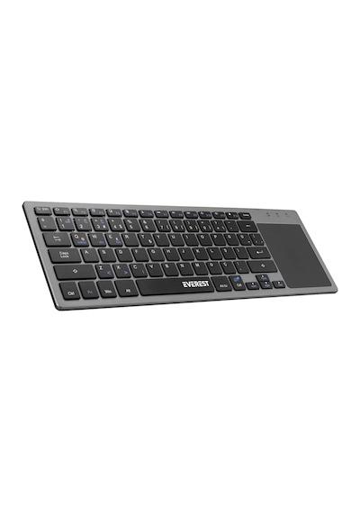 Everest EKW-61 Bluetooth+2.4 GHz TouchPad Mouse Q Mac/Win/Android/Uyumlu iOS Kablosuz TV Klavye