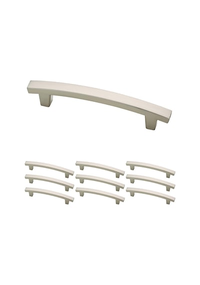 Franklin Brass Pierce Dolap Çekme, Nikel, 4 İnç Çekmece Kolu, 10'lu Paket, P29615k-sn-b