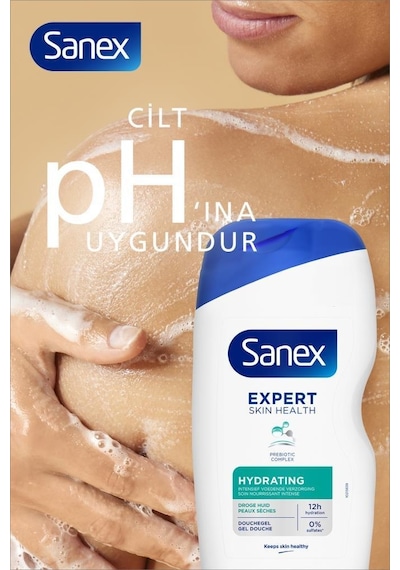 Sanex Expert Yoğun Nemlendirici Duş Jeli 2 x 400 ML