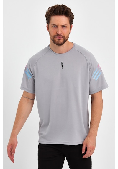 Genius Store Erkek Spor Tişört Baskılı Fitness Antrenman Fit G
