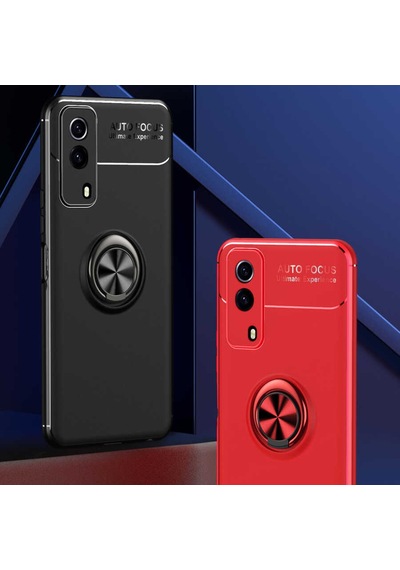 Vivo Y53s 4g Kılıf Zore Ravel Silikon Kapak Siyah