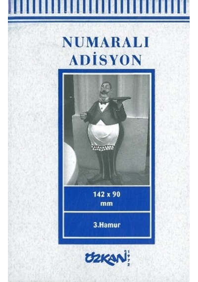 Adisyon Numaralı 3.Hamur 100 Sayfa 10’Lu Paket Özkan