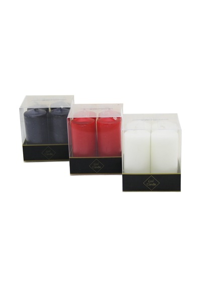 Gül Candle Gl-212 Renkli Takoz Mum 4'lü- 36'li Paket