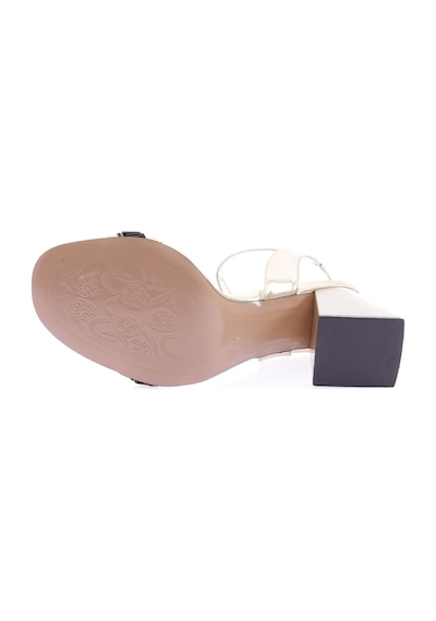 Dgn 809-23y Kadin Bantli Taşli Topuklu Sandalet 809-1922-R13842 Altın