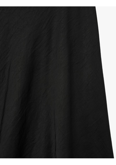 Koton Normal Bel Kloş Midi Saten Etek Siyah 6sak70194uw