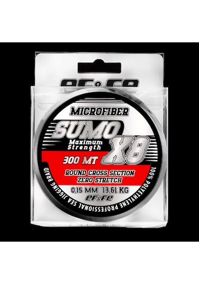 Effe Sumo X8 300 Mt. 0,20mm Yeşil İp Misina - Standart