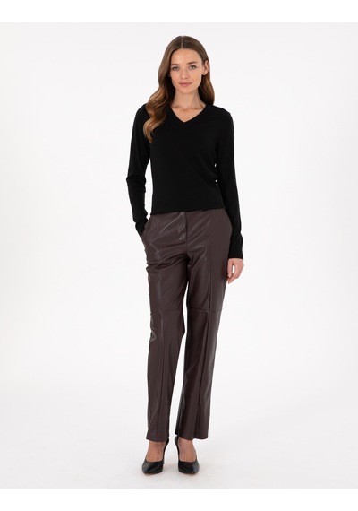 Pierre Cardin Kadın Siyah Kazak /triko 50300803-vr046 Siyah