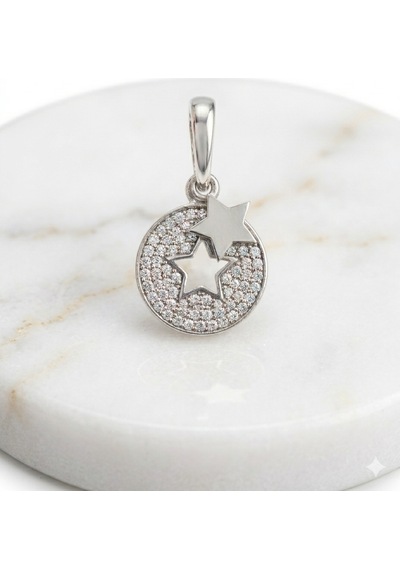 Kadın Yıldız Model Taşlı Charm