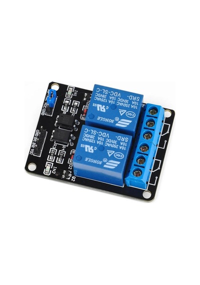 2 Kanal 5v Röle Modül -- Ac 250v 10a -- Optokuplör Izolasyonlu