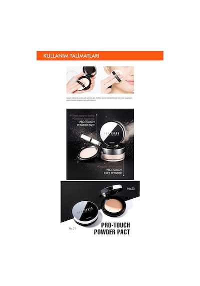 Missha Pro-Touch Powder Pact SPF25 Pürüzsüz Görünüm Sağlayan Kompakt Pudra No.23