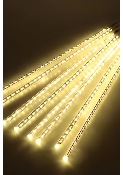 8 Tüp Gün Işığı Meteor Led Işık Yağmur Işıkları Eklenebilir IP65 Dış Mekan Dekoratif Yılbaşı Süsü Diğer