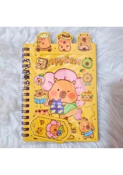 Cpybara A6 Stıcker Defter Çok Renkli