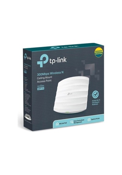 Tp-lınk Omada Eap115 1 Port 10/100 2.4ghz 300mbps 2x4dbı Anten Tavan Tipi Access Poınt