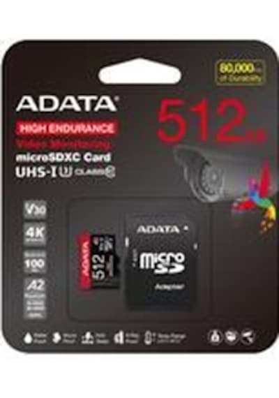 Adata 512 Gb High Endurance Microsdxc 4k U3 V30 A2 Hafıza Kartı