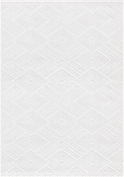 Ametist 4063 Krem Mikro Polyester İskandinav Tarzı Bukle Halı Krem