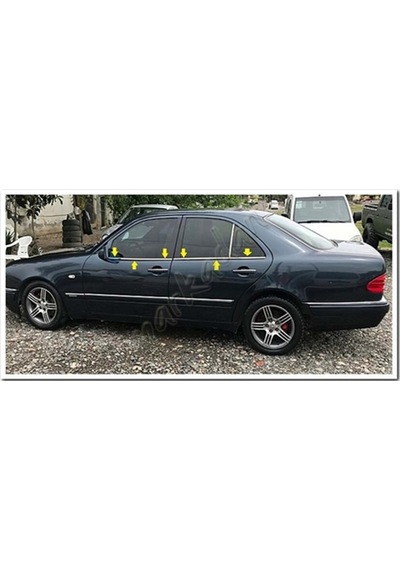 Db Chrome Mercedes E W210 Cam Çıtası Nikelajı 1995-2001 4 Parça P
