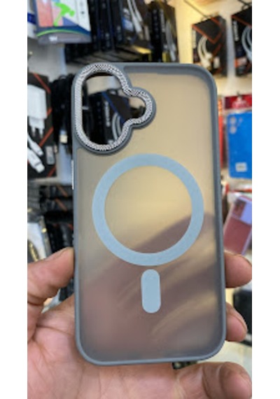 Apple iPhone Uyumlu  16 Kamera Korumalı Mat Magsafe Wireless Şarj Destekli Renkli 45659