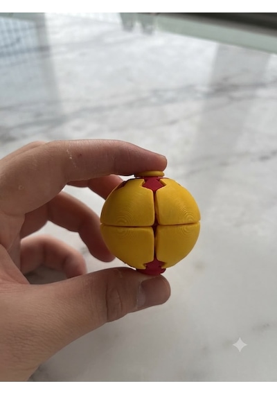 3d Baskı Rulmansız Spin Ball Stres Topu