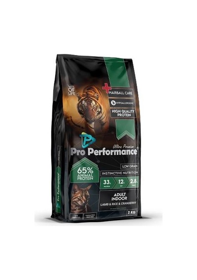 Pro Performance Ultra Premium Indoor Kuzulu Ve Pirinçli Yetişkin Kedi Maması 2 Kg