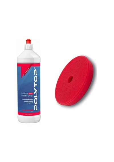 Polytop 2000 Ultimate Cut Ağır Çizik Pasta Ve Orbital Uyumlu Sünger 165mm