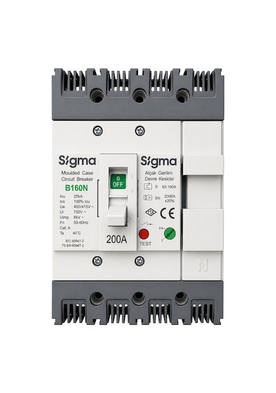 Sigma Ayarlı Tip Ag Devre Kesici B250 200a 4p 36ka