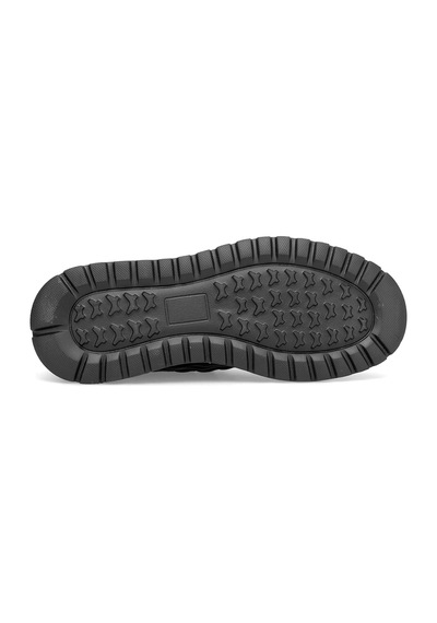 Voyager E146t Erkek Hakiki Deri Klasik Sneaker Siyah Siyah