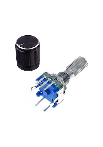 Ec11 Rotary Encoder Butonlu 20 Adım Pot Başlıklı Pwm 360 Derece Döner Butonlu