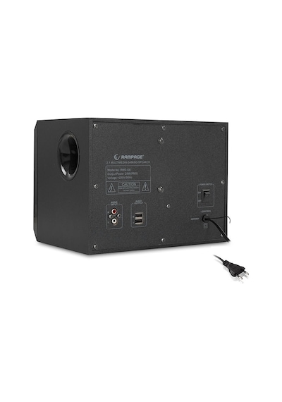 Rampage Rms-G8 2+1 25W Rainbow Siyah Led Işıklı Gaming Speaker