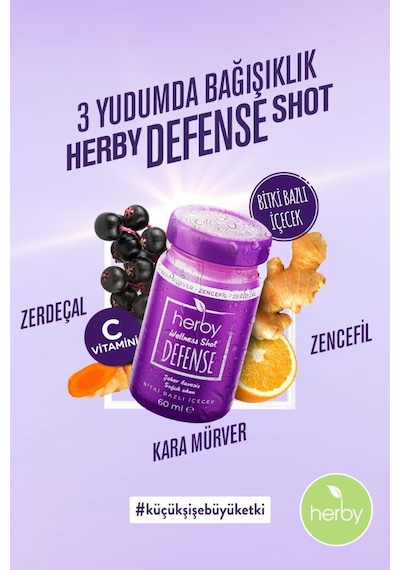 Destek Paketi Defense Ginger Shot 12'li Paket + Zencefilli Ballı Kış Çayı