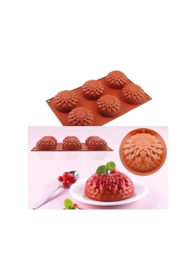 Silikon Kek Pasta Sabun Mum Ve Epoksi Kalıbı 7x3,5cm Pembe