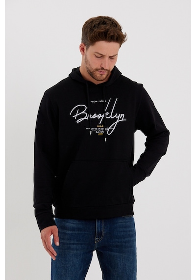 SPR23SW361 Kanguru Çepli El Yazılı Brooklyn Sweat