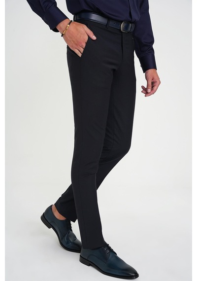 Efor Slim Fit Pilesiz Yün Klasik Lacivert Kumaş Pantolon P 1191 Lacivert