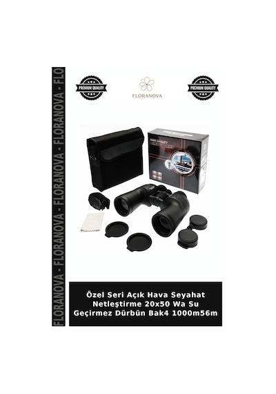 Özel Seri Açık Hava Seyahat Netleştirme 20x50 Wa Su Geçirmez Dürbün Bak4 1000m56m