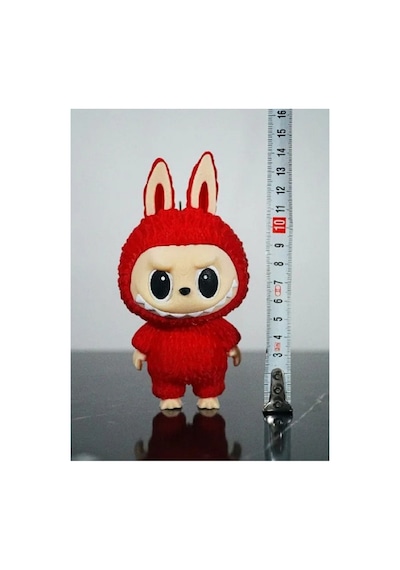 Figür Anahtarlık-labubu Anahtarlık-kırmızı-13 Cm. Kırmızı