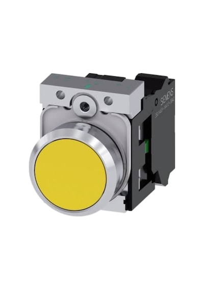 Siemens 3su1152-0ab30-1ba0 - 22mm Metal Işıklı Sarı Buton