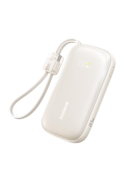 Baseus Enerfill Fc21 Qpow3 Ultra Dijital Göstergeli Powerbank 10.000 Mah 22.5w -titanyum Gri