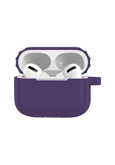 Buff Apple Uyumlu AirPods Pro Rubber Silikon Kılıf Mor