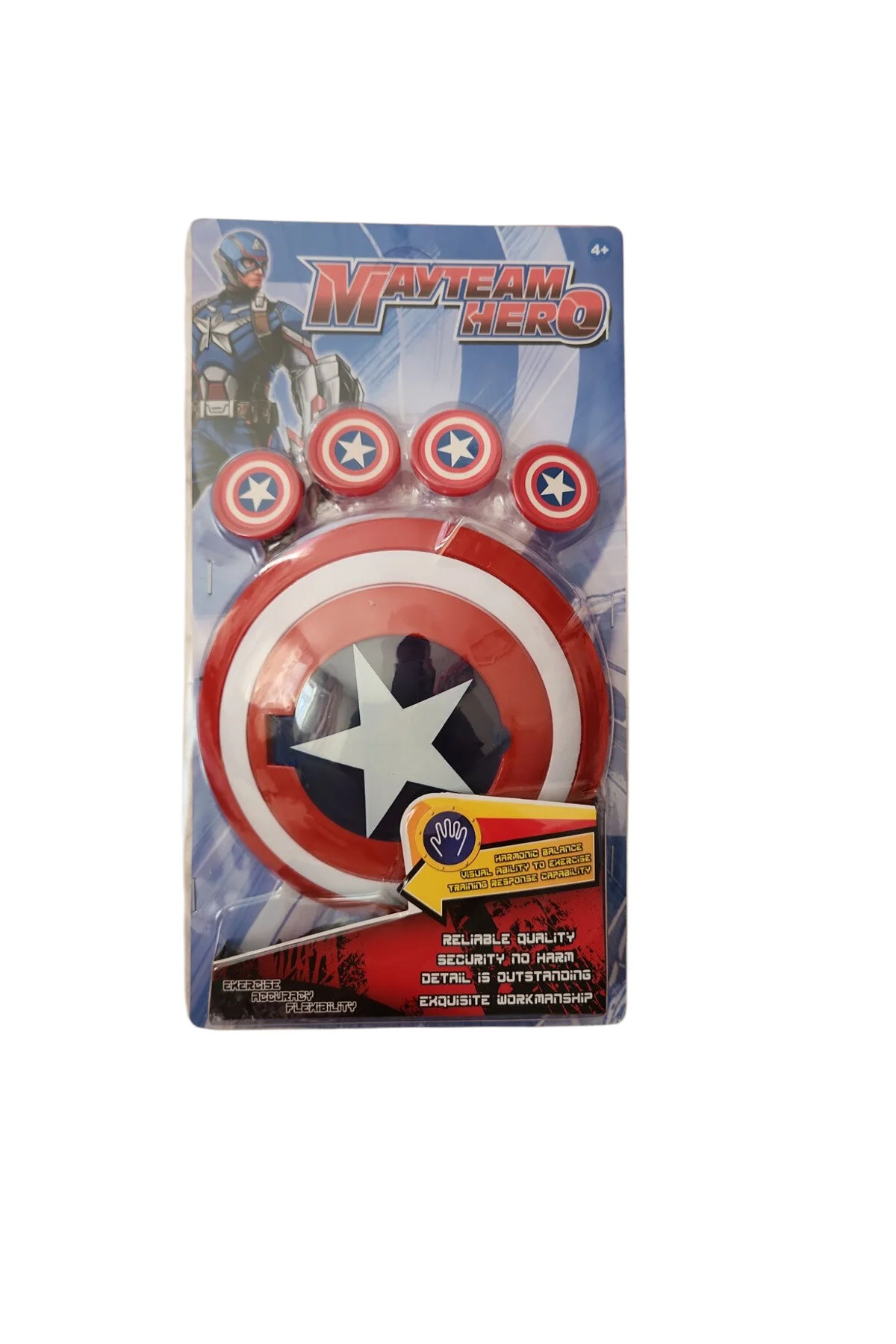 Amerikan Kahraman Kalkanı Disk Fırlatan Oyuncak Captain America