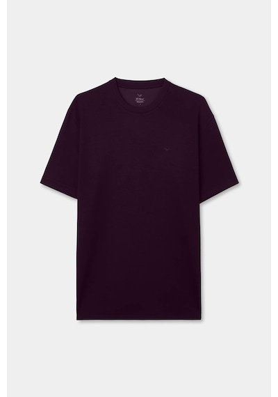D's Damat Ds Damat Comfort Kalıp Mürdüm Yumuşak Viskon Karışımlı Rahat Bisiklet Yaka Tişört 6hc14ort10013 Mrd