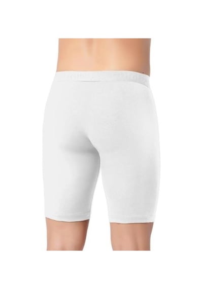 Gümüş Erkek Likralı Uzun Boxer 4074 Beyaz