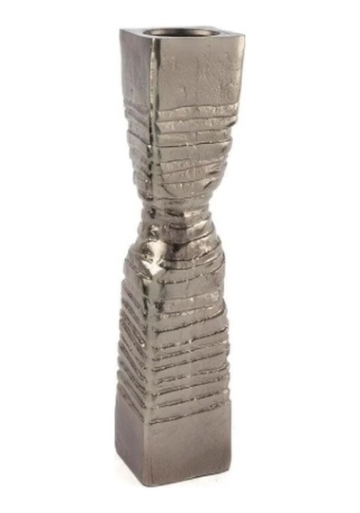 Mikasa Moor Gümüş Sütun Mumluk 11x52cm